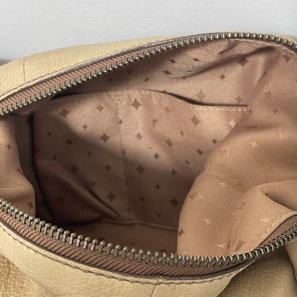 VTG Fossil Women's Tate Hobo Leather Shoulder Bag Light Tan - Picture 12 of 15